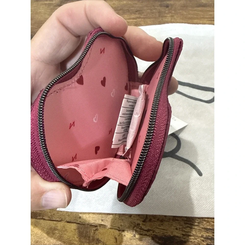 Lug Heart Pouch Raspberry NEW WITH TAGS! Heart Print